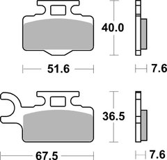 Гальмівні колодки Renthal RC-1 Works Brake Pads, Sintered BP-114 фото