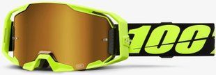Окуляри 100% ARMATIC Goggle [Neon Yellow], Mirror Gold Lens 50060-00004