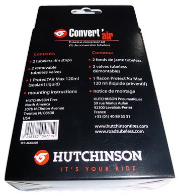 Набор для установки бескамерных покрышек Hutchinson CONVERT'AIR/KIT CONVERS TL 29" AD60212 фото