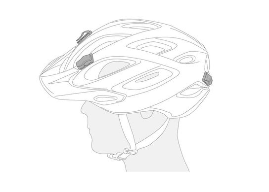 Универсальное крепление фонаря на шлем Petzl Uni Adapt (4 шт.) E000BA00 фото