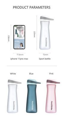 Пляшка Naturehike Sport bottle 600ML NH20SJ028 Pink 6927595748060