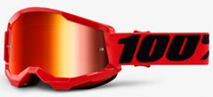 Дитяча мото маска 100% STRATA 2 Youth Goggle Red - Mirror Red Lens- Mirror Lens 50521-251-03 фото