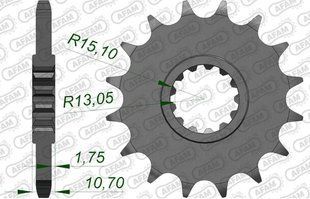 Зірка AFAM Shaft Sprocket 525, 15z 21607-15