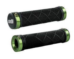 Грипси ODI SDG MTB Lock-On Bonus Pack Black w/Green Clamps, чорні із зеленими замками 2000990126832