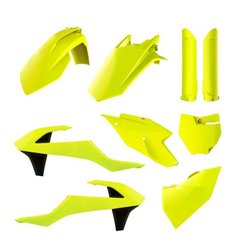 Пластик Polisport MX kit - Kawasaki (16-) [Flo Yellow], Kawasaki 90744 фото
