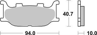 Гальмівні колодки SBS Performance Front Brake Pads, Sinter 691HS