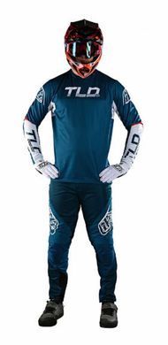 Джерси TLD Sprint Jersey Fractura [Slate Blue Orange] 2X 323331026