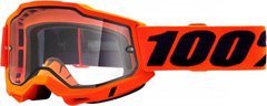 Мото маска 100% ACCURI 2 Enduro Goggle Neon Orange - Clear Dual Lens- Dual Lens 50221-501-05 фото