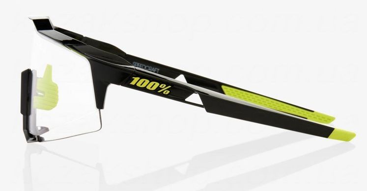 Велосипедні окуляри Ride 100% Speedcraft - Gloss Black - Photochromic Lens, Photochromic Lens 61001-001-77 фото