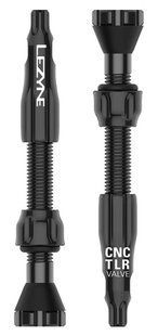 Безкамерні ніпелі Lezyne CNC TLR Valves, 44 мм, алюмінієві, Black (2 шт.) 4710582 542404