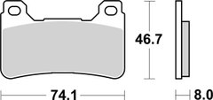 Гальмівні колодки Renthal RC-1 Front Brake Pads, Sintered BP-516-HHP фото