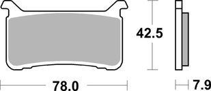 Гальмівні колодки SBS Performance Front Brake Pads, EVO Sinter 947HS