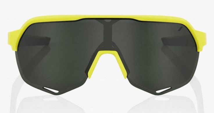 Велосипедні окуляри Ride 100% S2 - Soft Tact Banana - Grey Green Lens, Colored Lens 61003-004-74 фото