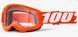 Детская мото маска 100% STRATA 2 Youth Goggle Orange - Clear Lens, Clear Lens 50031-00005