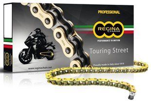 Мото цепь Regina ZRT Chain - 525 [Gold], 525-118L / Seal Ring 137ZRT/015