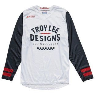 Мото джерсі TLD Scout GP Jersey RIDE ON [CHARCOAL/VINTAGE WHITE] LG 367733014