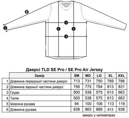 Мото джерси TLD SE PRO AIR JERSEY PINNED [BLUE] MD 355505013 фото