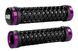 Гріпси ODI Vans® Lock-On Grips, Black w/ Purple Clamps (чорні з фіолетовими замками) D30VNB-P фото