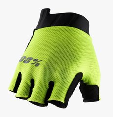 Вело рукавички Ride 100% EXCEEDA Gel Short Finger Glove [Fluo Yellow], M (9) 10021-004-11 фото
