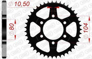Зірка AFAM Steel Sprocket 525 [Black], 41z 16610-41