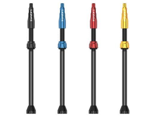 Бескамерные ниппели Lezyne CNC TLR Valves, 80 мм, алюминиевые, Blue (2 шт.) 4710582 542480