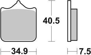 Гальмівні колодки SBS Performance Front Brake Pads, EVO Sinter 762HS