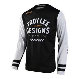 Мото Джерсі TLD Scout GP Jersey RIDE ON [BLACK/WHITE] S 367733002