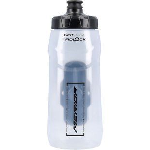 Фляга + Фляготримач Merida/Fidlock Transparent, Glossy Black 620 мл (з конектором) A2123000098