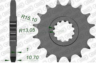 Зірка AFAM Shaft Sprocket 530, 17z 21801-17