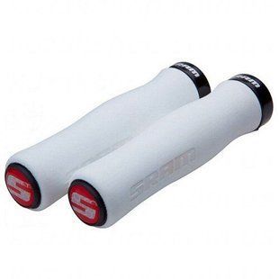 Грипсы SRAM Locking Grips Contour Foam 129mm White with Single Black Clamp and End Plugs 00.7915.068.090
