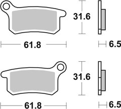 Гальмівні колодки Renthal RC-1 Works Brake Pads, Sintered BP-112 фото