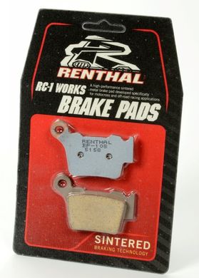 Колодки гальмівні Renthal RC-1 Works Brake Pads, SinteКрасный BP-112 фото