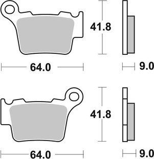 Гальмівні колодки SBS Comp Brake Pads, Carbon 791CS