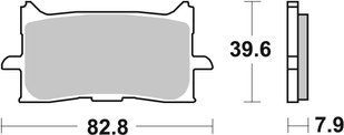 Гальмівні колодки SBS Track Days Front Brake Pads, Sinter 940RST