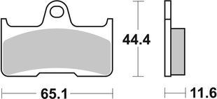 Гальмівні колодки SBS Sport Brake Pads, Sinter/Carbon 799SI