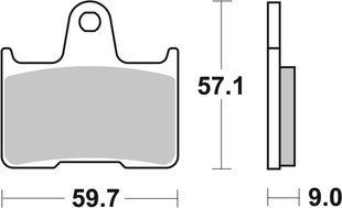 Гальмівні колодки Renthal RC-1 Rear Brake Pads, Sintered BP-525