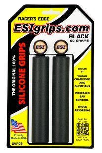 Гріпси ESI Racer's Edge Black (чорні) GVP03
