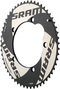 Зірка SRAM POWERGLIDE CRING ROAD RED 10S 54T 130 AL4 BLK TT 11.6215.198.030