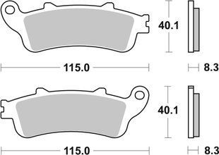 Гальмівні колодки SBS Standard Brake Pads, Ceramic 735HF