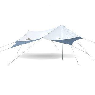 Тент кемпінговий Naturehike NH16T012-S 210T 4.0х3.5м 2.8кг blue/grey 6927595777787