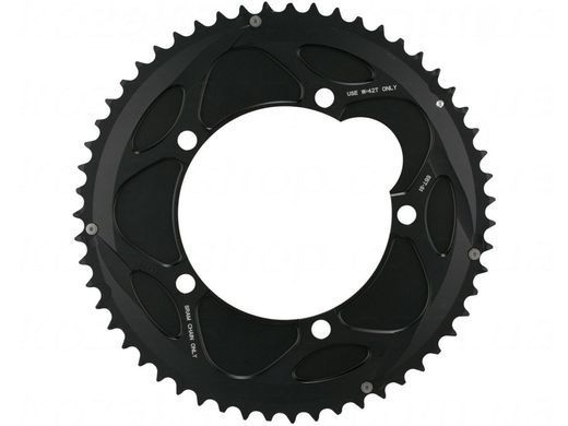 Зірка SRAM POWERGLIDE CRING ROAD RED 10S 55T 130 AL4 BLK TT 11.6215.198.040