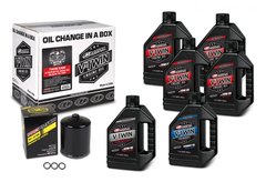Комплект Maxima V-TWIN TWIN-CAM Oil Change Kit - Syntetic [Black], 20w-50 90-119016PB фото