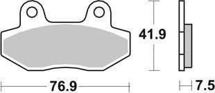 Гальмівні колодки SBS Performance Rear Brake Pads, Sinter 814LS