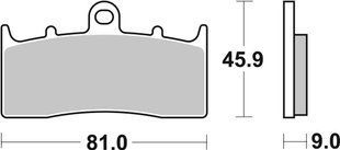 Гальмівні колодки SBS Track Days Front Brake Pads, Sinter 778RST