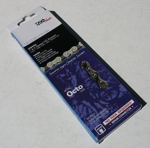 Велосипедная цепь TAYA OCTO Silver/Black 7/8 скоростей OCTO-Si-Bl
