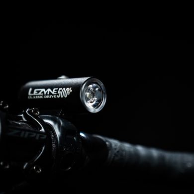 Переднє світло Lezyne CLASSIC DRIVE 500+ FRONT Чорний матовий 500 люменівів Y17 4710582 551772 фото