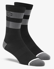 Вело шкарпетки Ride 100% FLOW Performance Socks [Black/Grey], S/M 24005-057-17 фото