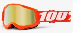 Детская мото маска 100% STRATA 2 Youth Goggle Orange - Mirror Gold Lens- Mirror Lens 50521-259-05 фото
