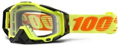 Мото маска 100% RACECRAFT Goggle Attack Yellow - Clear Lens- Clear Lens 50100-026-02 фото