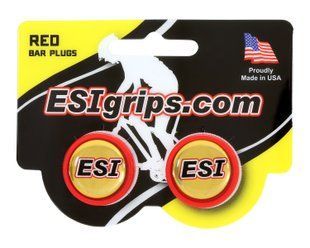 Заглушки керма ESI Bar Plug Red, червоні BP1RD
